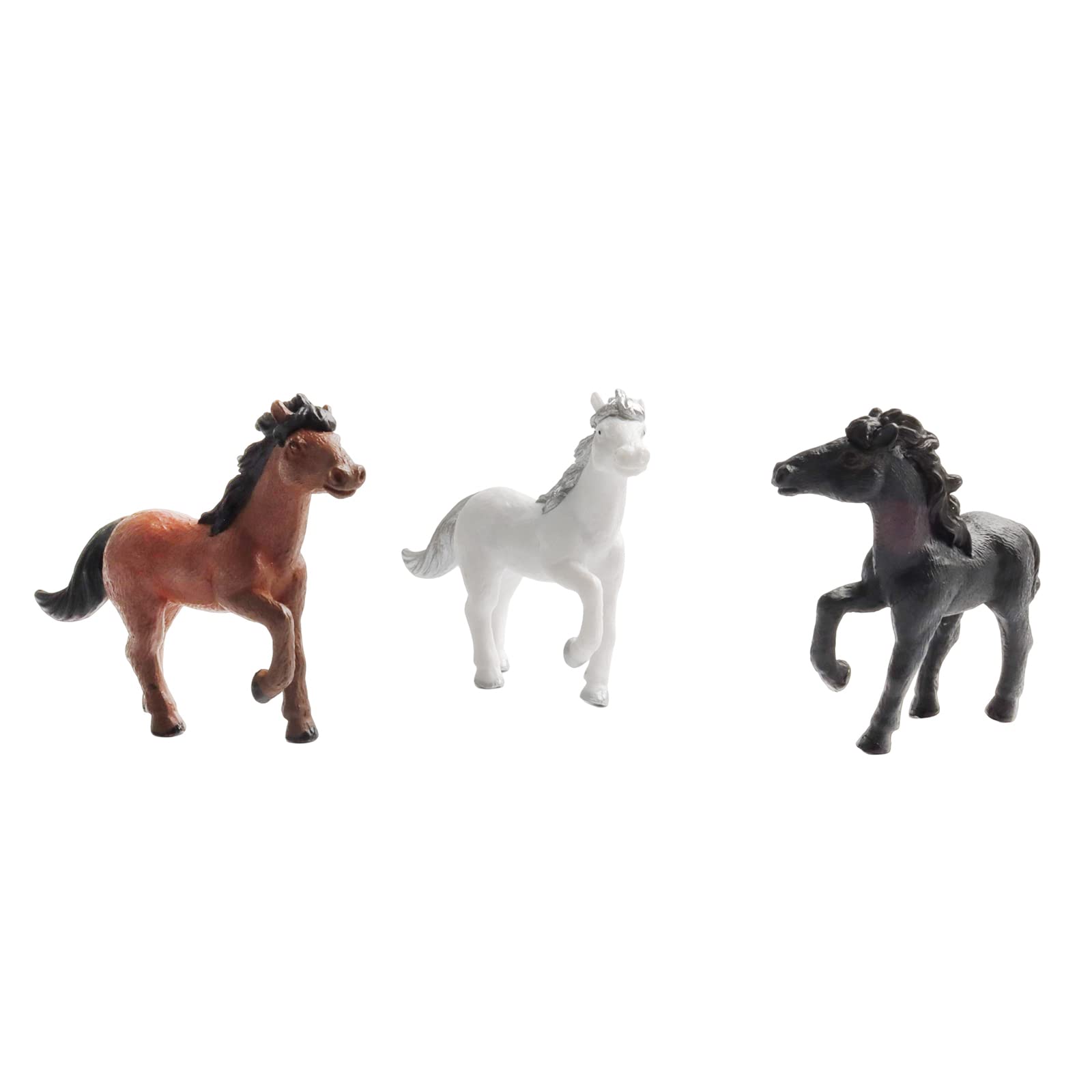 Amazon.co.jp: 9ピース ミニ馬フィギュア 樹脂馬モデル リアルな